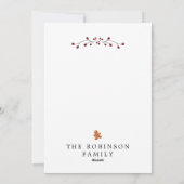 祝日の案内カード シーズンカード (裏面)