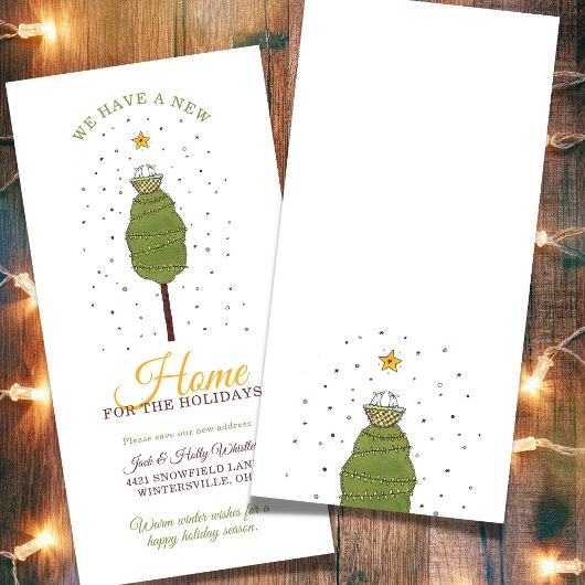 祝日の自宅の新しい住所 案内状