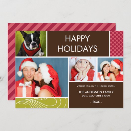 祝日の色 |ホリデーカード シーズンカード (正面/裏面)