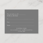 祝日の雪片のギフト券 割引カード (裏面)