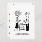 祝日パーティーの招待-クリスマス、新年 招待状 (正面/裏面)