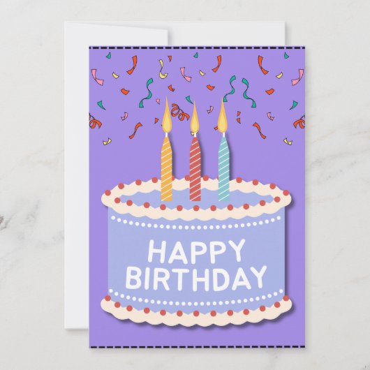 祝日 案内状 (正面)