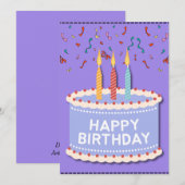 祝日 案内状 (正面/裏面)