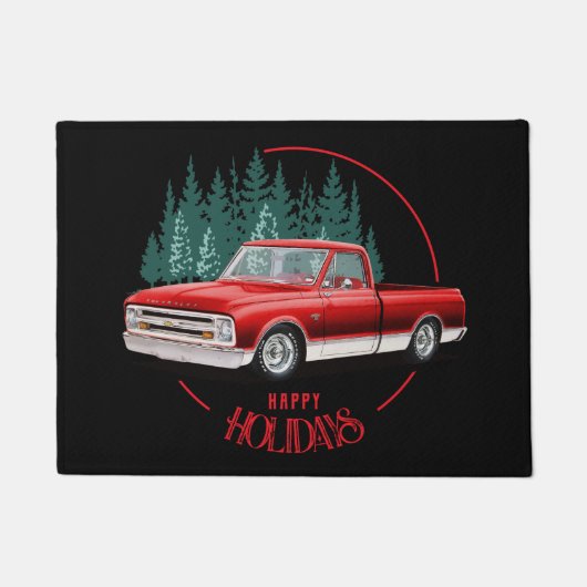 祝日C10挨拶 ドアマット (正面)