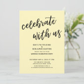 祝明モダン黄披露宴 招待状 (スタンド正面)