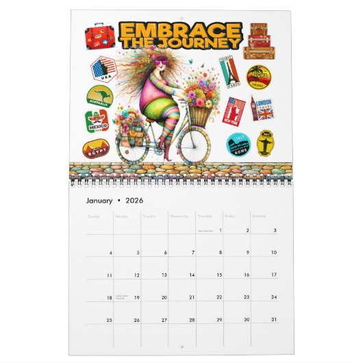 祝曲線 カレンダー (1月 2026)