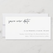 祝書道と一緒に日付カードを保存 サンキューカード (正面)