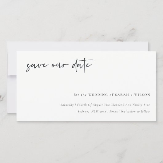 祝書道と一緒に日付カードを保存 サンキューカード (正面)