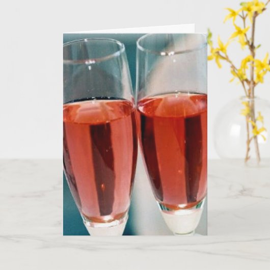 祝杯 カード (黄色い花)