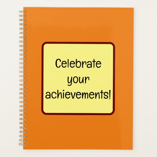 祝業績 プランナー手帳 (正面)