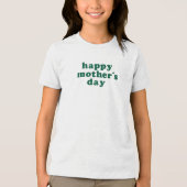 祝母の日のTチ独占的ーを持つ母 トライブレンドＴシャツ (正面)