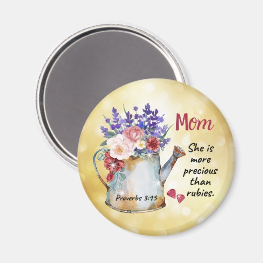 祝母 – Proverbs 3:15磁石 マグネット (正面/裏面)