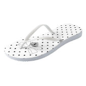 祝水玉模様ブライダル院大学ティアラパーティー ビーチサンダル (アングル)