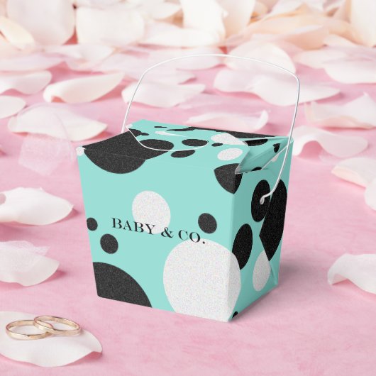 祝水玉模様ベビーブライダル振りかけパーティー フェイバーボックス (ウェディング)