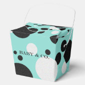 祝水玉模様ベビーブライダル振りかけパーティー フェイバーボックス (正面)