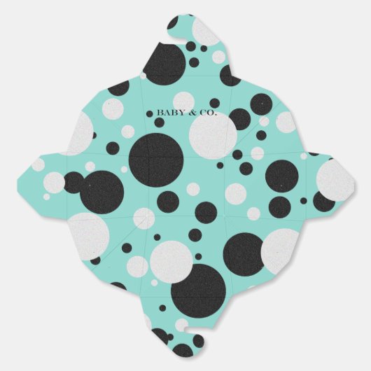 祝水玉模様ベビーブライダル振りかけパーティー フェイバーボックス (見開き)