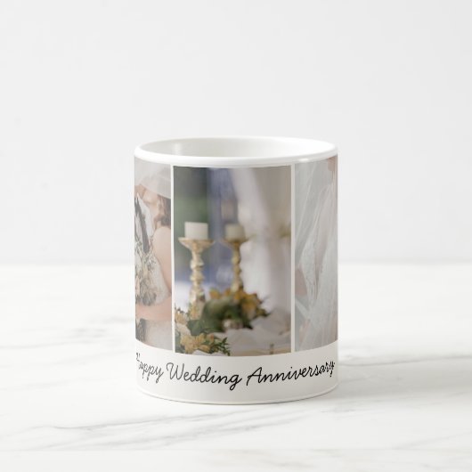 「祝永遠の愛 – 記念写真マグカップ」 コーヒーマグカップ (中央)