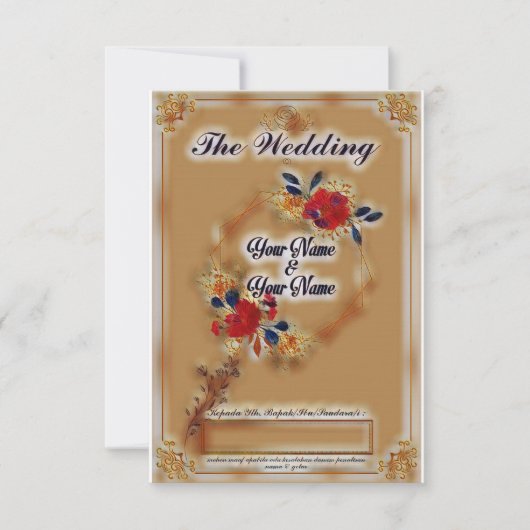 祝特別の日と歓喜の連合 招待状 (正面)