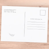 祝生涯モダン記念写真 インビテーションポストカード