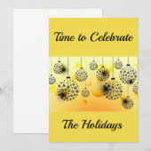 **祝祭シーズン到来** 招待状 (正面/裏面)