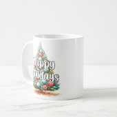 祝祭日 クリスマスツリー コーヒーマグカップ (正面左)