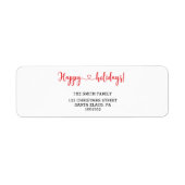 祝祭日 ラベル (正面)