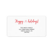 祝祭日 ラベル (正面)