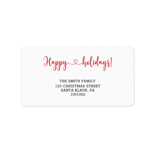 祝祭日 ラベル (正面)