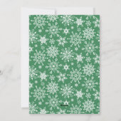 祝祭的なホリーデコレーション - 真っ赤なリボンのクリスマスリース - クリスマスプレゼント シーズンカード (裏面)