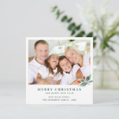 祝祭的なホリーベリーのクリスマスグリーティング2 写真 シーズンカード (スタンド正面)