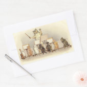 祝祭的なマチネのヴィンテージビクトリアン時代 長方形シール (封筒)