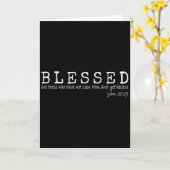 祝福されし者は、彼を見ずとも信じる者 カード (黄色い花)