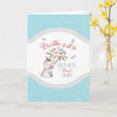 祝福されたアントエレファントとトンボの贈り物 カード (黄色い花)