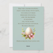 祝福されたオスタラ ウィッチー ペイガン セージ フラット ホリデー カード (裏面)