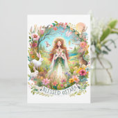 祝福されたオスタラ ウィッチー ペイガン フラット ホリデー カード (スタンド正面)