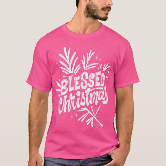 祝福されたクリスマスの少年 Tシャツ (正面)