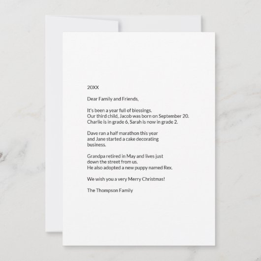 祝福されたゴールドスクリプトのクリスマスツリーのフォトコラージュH (裏面)