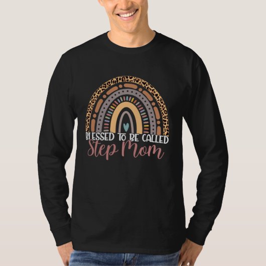 祝福されたステップモムと呼ばれる虹のヒョウモンガ Tシャツ (正面)