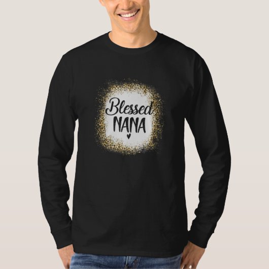 祝福されたナナヒョウ柄 お母さんいつもありがとう母の日 Tシャツ (正面)
