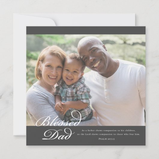 祝福されたパパの聖書 シーズンカード (正面)