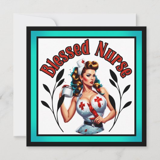 祝福されたピンナップナース シーズンカード (正面)