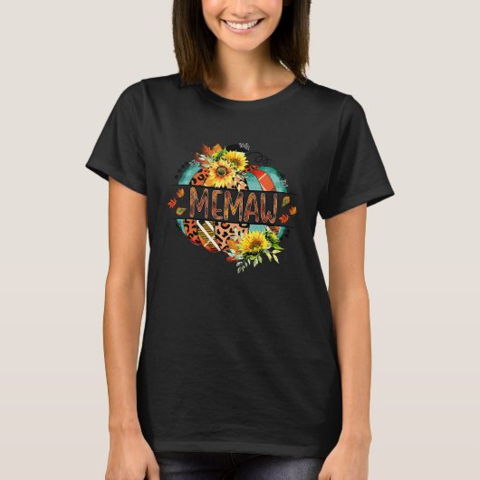 祝福されたメマーウ 秋のカボチャ 秋 感謝祭 Tシャツ (正面)