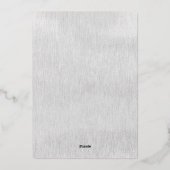 祝福された家族の写真 本物のホイルを使用したホリデーカード 箔シーズンカード (裏面)