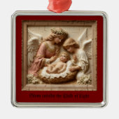 祝福された方々がこのマングル飾りを守られますように メタルオーナメント (正面)