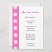 祝福された洗礼招待状 招待状 (裏面)