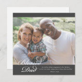 祝福された父の日の聖書の言葉 シーズンカード (正面/裏面)