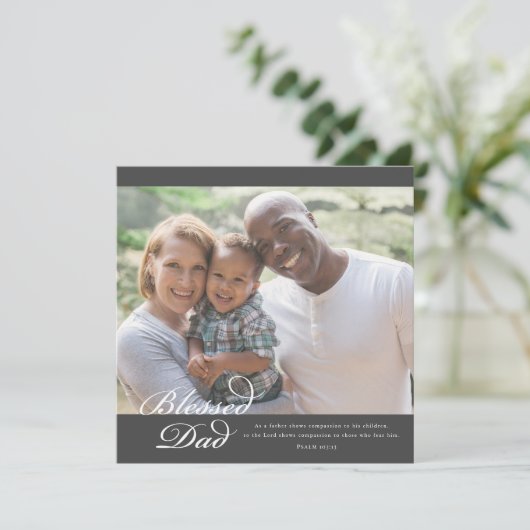 祝福された父の日の聖書の言葉 シーズンカード (スタンド正面)