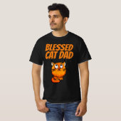 祝福された猫パパのジンジャーTシャツ Tシャツ (正面フル)