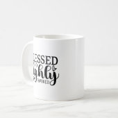 祝福され恵まれた コーヒーマグカップ (正面左)