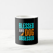 祝福され犬に夢中な犬好き コーヒーマグカップ (中央)